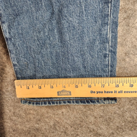 Madewell The Perfect Vintage Straight Blue Jean Medium Wash 31 (34x28) Casual - Picture 9 of 16